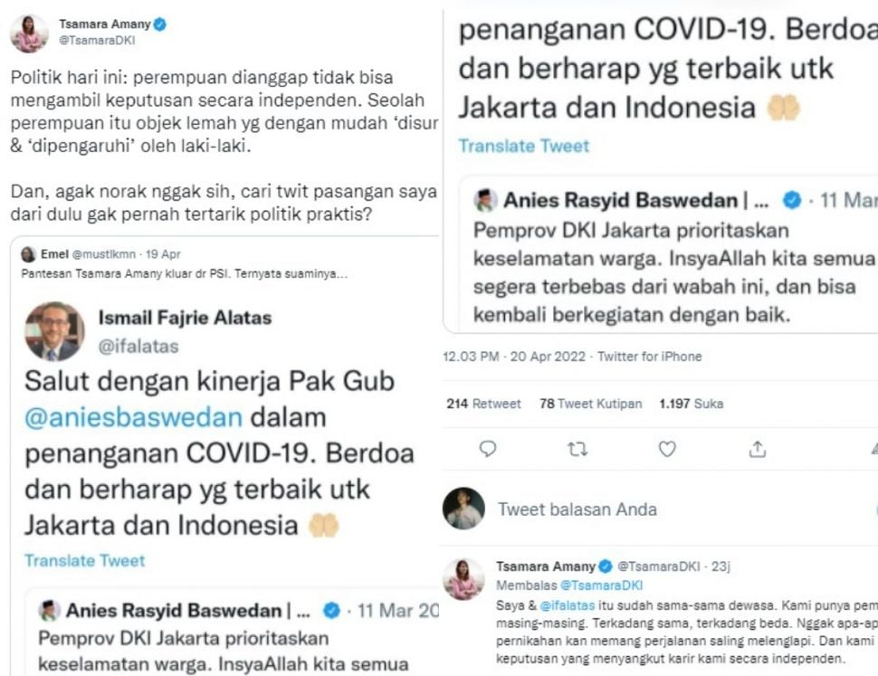 Balasan cuit Tsamara (twitter.com/TsamaraDKI)