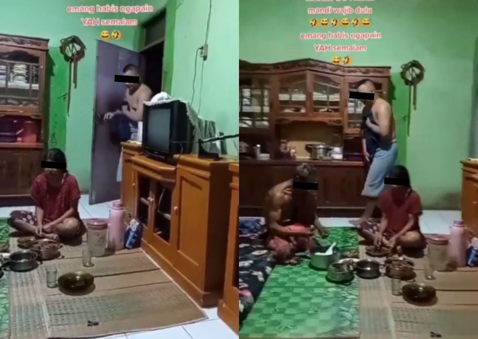 Mau Sahur Harus 'Mandi' Dahulu, Mertua sampai Rela Menunggu Menantu untuk Makan Bersama. (Instagram/sedulur_solo)