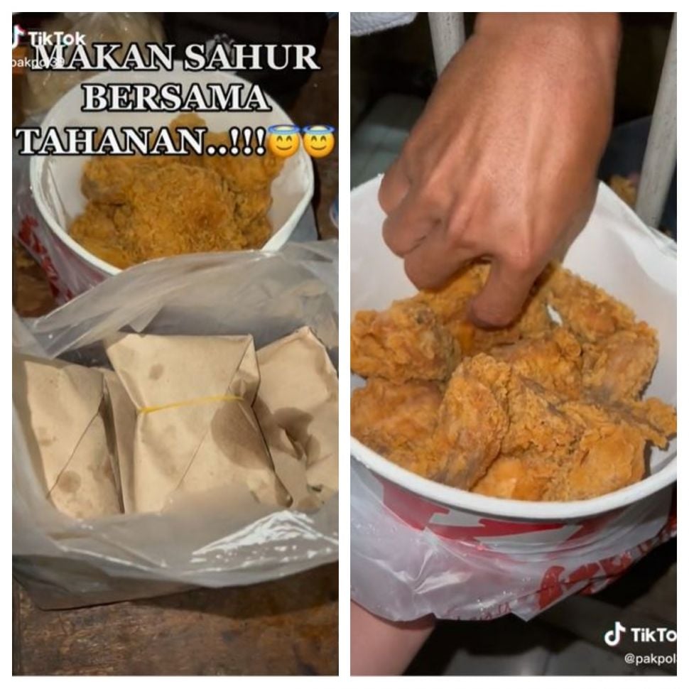 sahur bersama tahanan (TikTok @pakpol39)