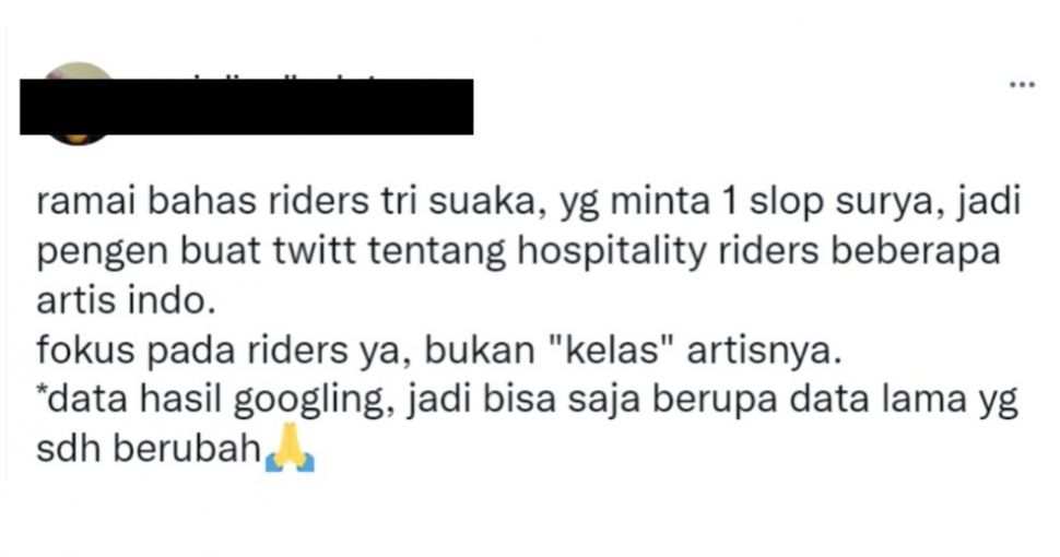 Warganet Spill Rider Musisi di Tanah Air. (Twitter)