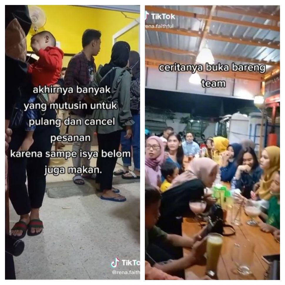 Bukber berakhir kecewa (TikTok @rena.faithful)