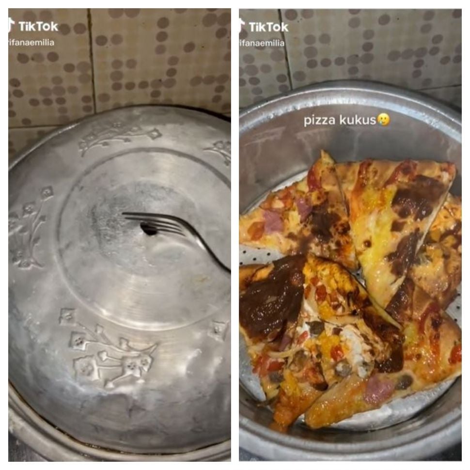 Pizza kukus (TikTok @rifanaemilia)