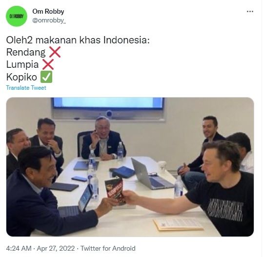 Cuitan warganet soal Kopiko. [Twitter]