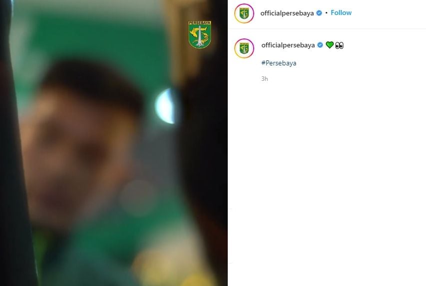 Persebaya beri kode datangkan Brylian Aldama. (Instagram/officialpersebaya)