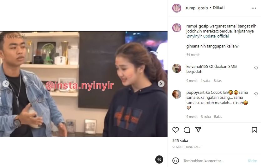 Zinidin Zidan dan Chandrika Chika [Instagram]