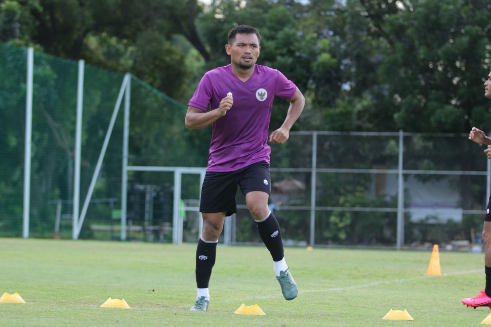 Saddil Ramdani berlatih bersama Timnas Indonesia. [Dok: PSSI]