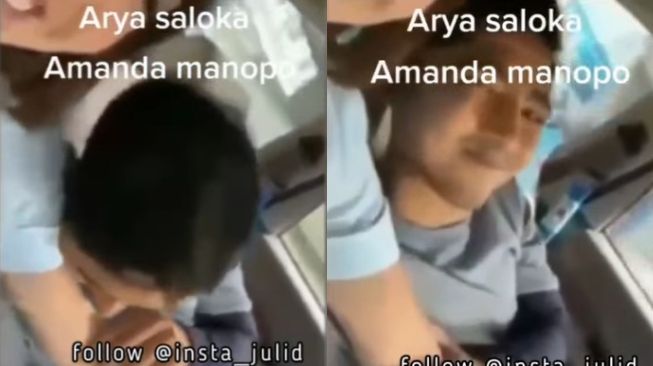 Viral video diduga amanda Manopo dan arya Saloka bermesraan di luar sinetron - (Instagram/@insta_julid)