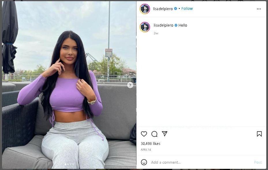 Model Tidak Ingin Menikah dan Pilih Mainan Seks (instagram.com/lisadelpiero)