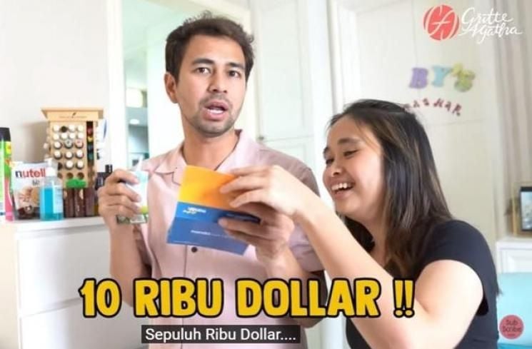 Raffi Ahmad bongkar isi rekening Rafathar. 