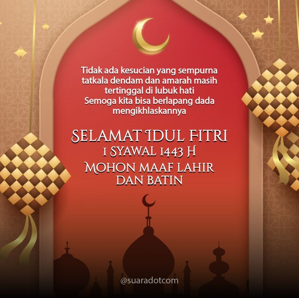 Kartu Ucapan Idul Fitri 2022 Digital dari Suara.com (SUARA.com)