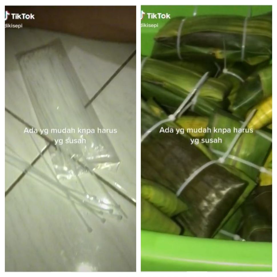 Buras pakai cable ties (Tiktok @dikisepi)