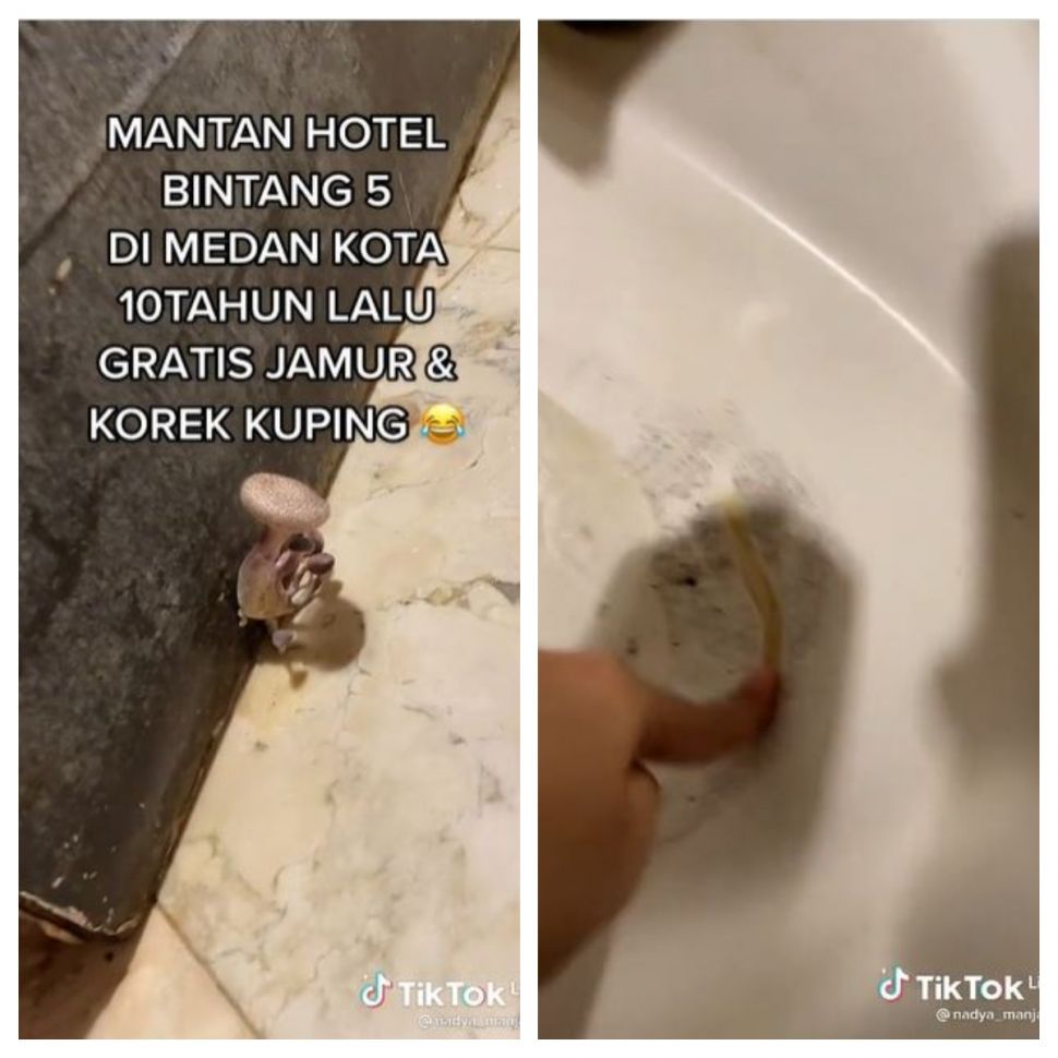 Hotel ternama jadi tak terawat (TikTok @nadya_manjahh)