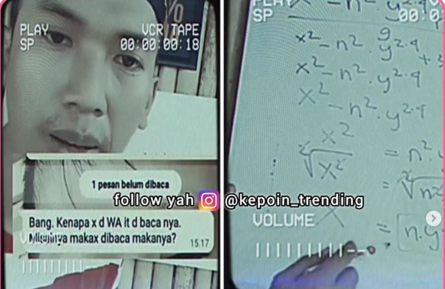 Seorang konten kreator menjadi perbincangan warganet di media-media sosial, setelah videonya yang menerangkan kenapa huruf X seringkali dipakai sebagai pengganti "Nya" dalam percakapan via WhatsApp. [Instagram/@kepoin_viral]