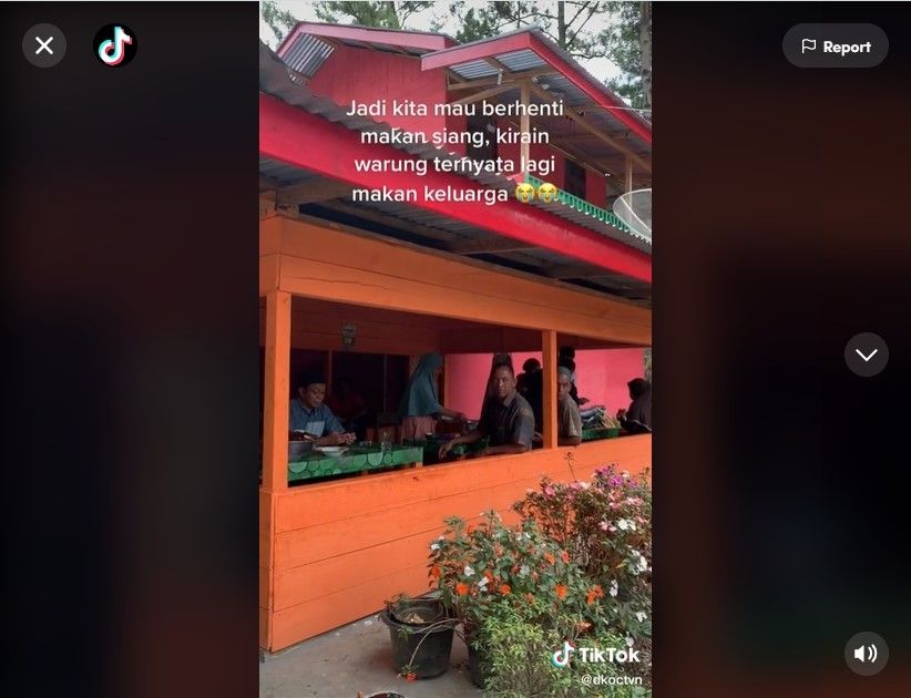 Rumah warga dikira warung makan - (TikTok/@dkoctvn)