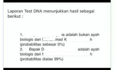 Polwan diselingkuhi: hasil tes DNA(Instagram/memomedsos)