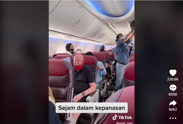 Viral AC Pesawat Diduga Malaysia Airlines Rusak, Sejumlah Anak Nangis