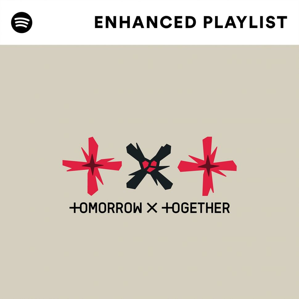 TOMORROW X TOGETHER dan Spotify merillis album Enhanced. [Spotify]