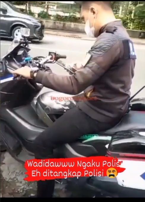 Haikal Zhorid Mauliddin ditangkap karena mengaku-aku sebagai anggota Polresta Bogor Kota. [Instagram]