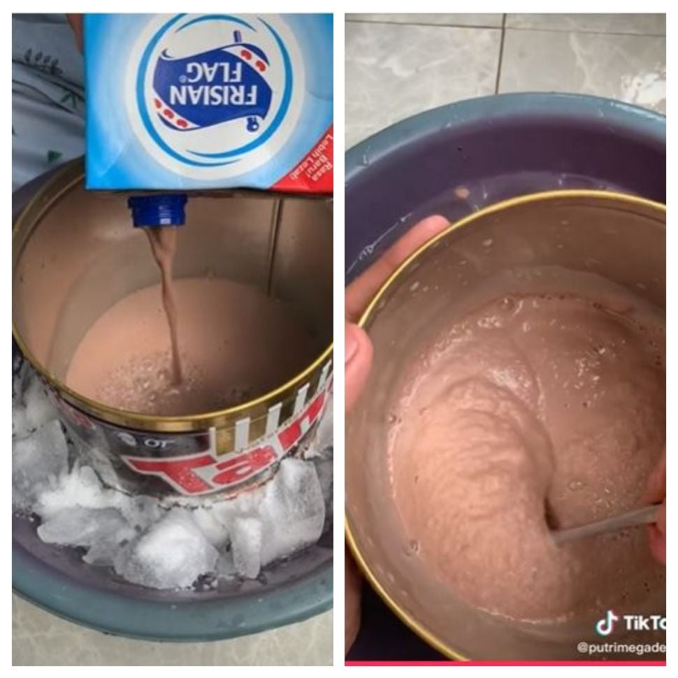 Es krim buatan sendiri (TikTok @putrimegadebm)