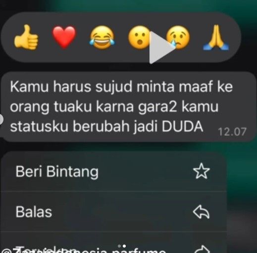 Chat dari mantan suami (instagram.com/antivictimblamings/)