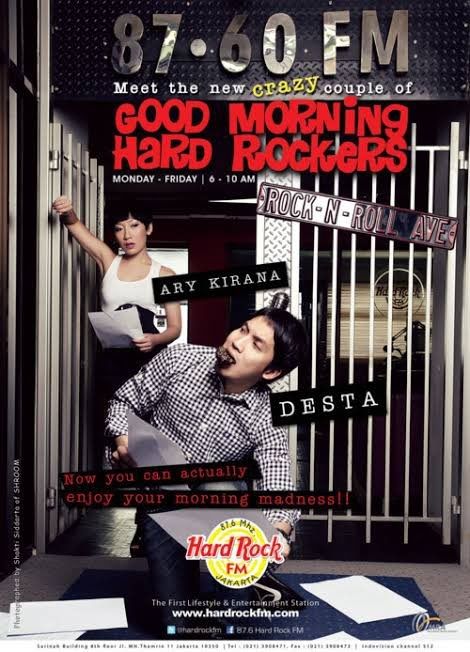 Poster Desta Jadi Penyiar di Hard Rock FM. (Twitter/@desta80s)