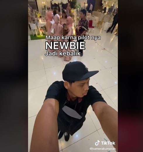 Viral Tips Merekam Video Pernikahan Tanpa Drone, Hasilnya Bikin Geregetan (tiktok.com/kamerakumerah)