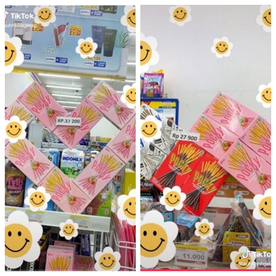 Pocky Love dijual di minimarket (TikTok @auhhhhhgelap)