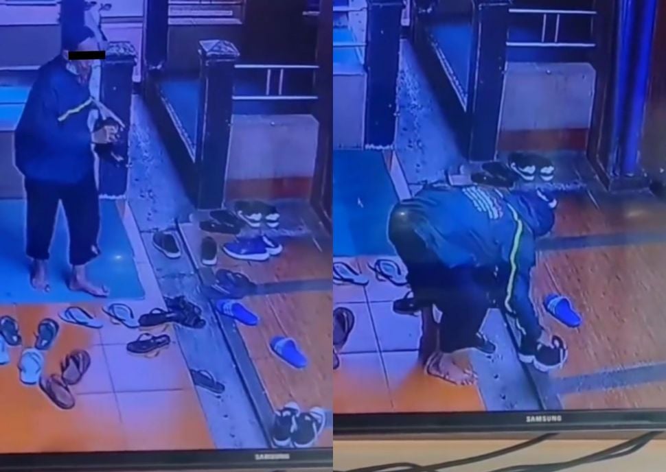 Terekam CCTV, Seorang Kakek Curi Sepatu Jemaah di Masjid, Tuai Pro Kontra (Instagram/underc0ver.id)