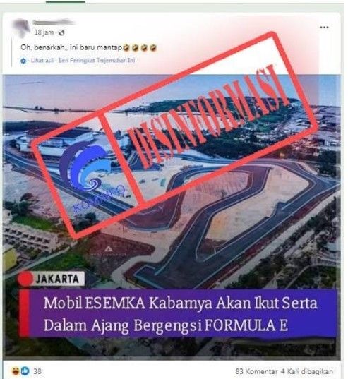 Cek Fakta: Mobil Esemka akan ikut ajang Formula E?