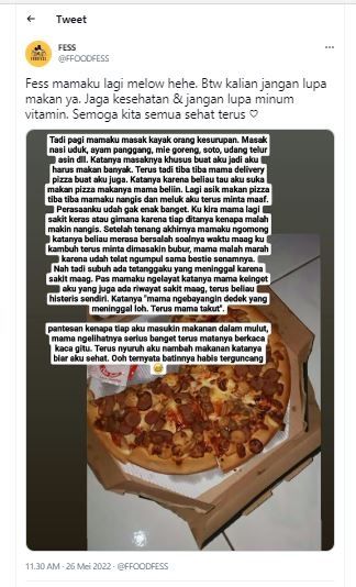 Ibu masak banyak untuk anak (Twitter @FFOODFESS)