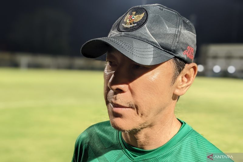 Pelatih Timnas Indonesia, Shin Tae-yong. [Antara / Michael Siahaan]