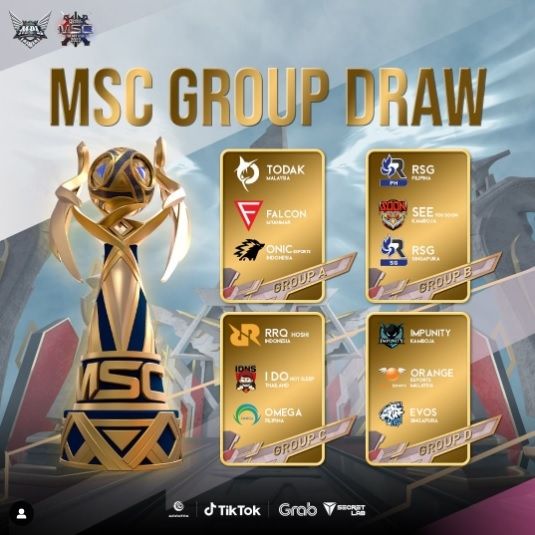 MSC Group Draw. [Instagram/@mpl.id.official] 