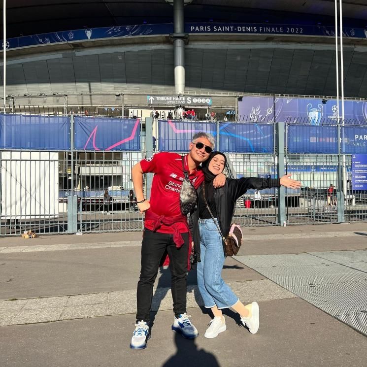 Momen Rizky Billar Nonton Liga Champions di Paris (Instagram)