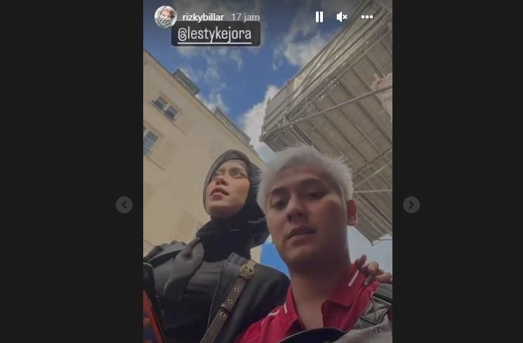 Momen Rizky Billar Nonton Liga Champions di Paris (Instagram)