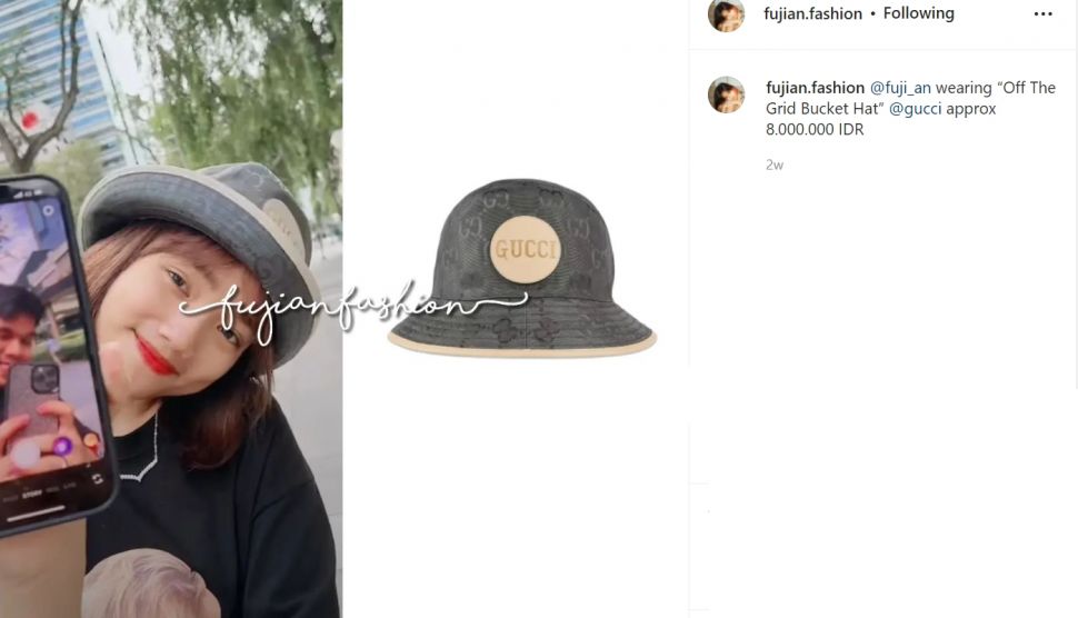 Tidak kalah dari selebriti-selebriti lainnya, Fuji An juga mengoleksi berbagai topi dengan harga sampai jutaan Rupiah (Instagram/fujian.fashion)