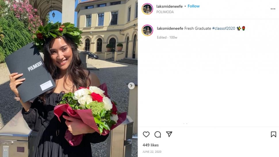 Foto Wisuda Laksmi De Neefe, Putri Indonesia 2022