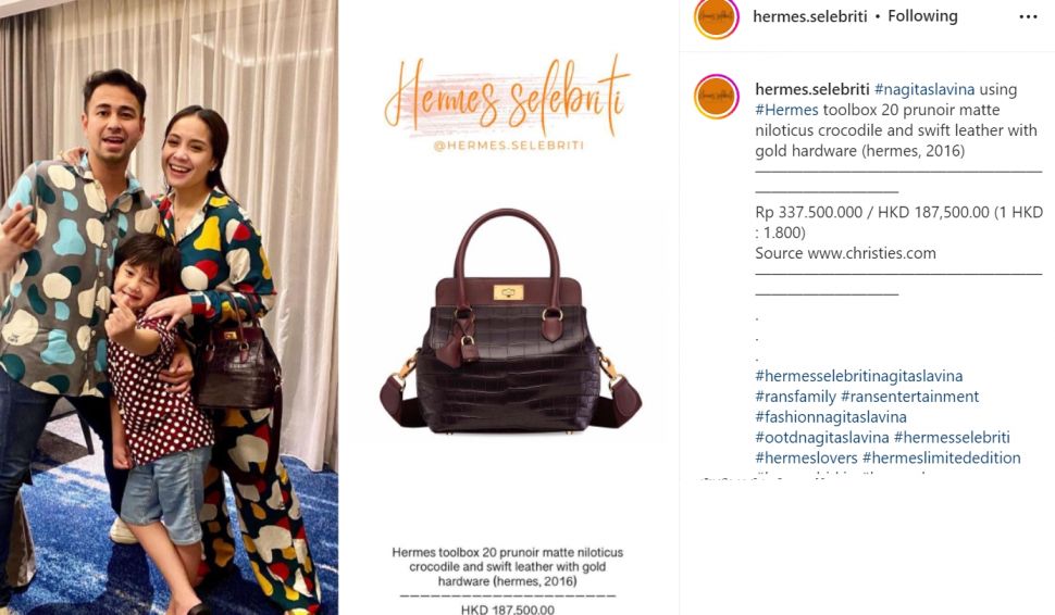 Asli Sultan, Intip Deretan Tas Hermes Nagita Slavina yang Diboyong Selama  Ke Luar Negeri, Paling Murah Rp177 Juta! - Semua Halaman - Stylo