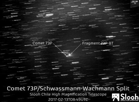 Komet 73P/Schwassmann-Wachmann 3. [Space.com]