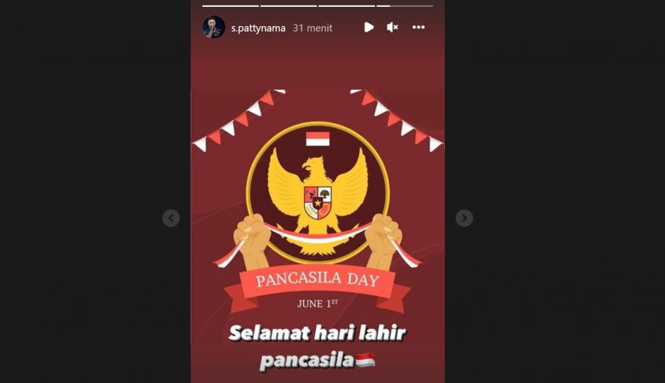 Tangkapan layar akun Instagram Shayne Pattynama