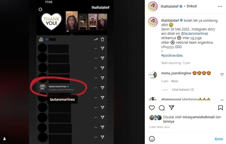 Unggahan Thalita Latief [Instagram/@thalitalatief]