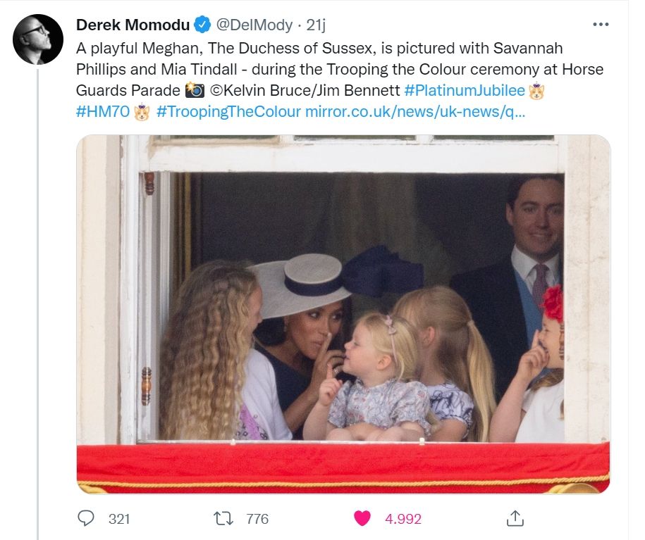 Seorang pakar mengungkapkan bahasa tubuh dari Meghan Markle dan Kate Middleton ketika reuni (Twitter/DelMody)