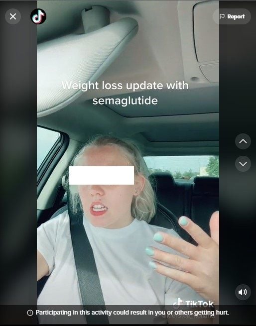 Penggunaan semaglutide untuk menurunkan berat badan (TikTok)