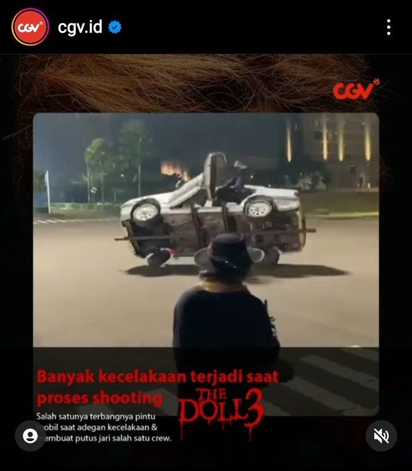 Kasus kecelakaan dalam proses syuting film The Doll 3 justru dijadikan jualan buat produser.