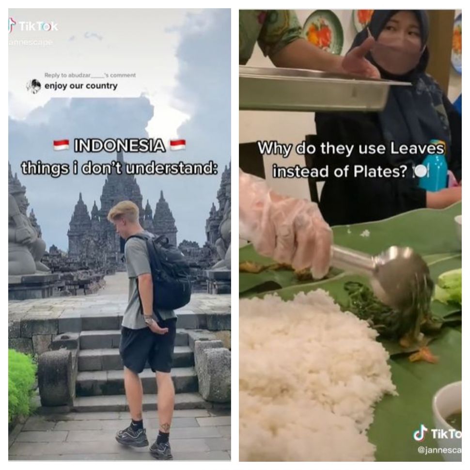 Hal yang membuat bule bingung di Indonesia (TikTok @jannescape)