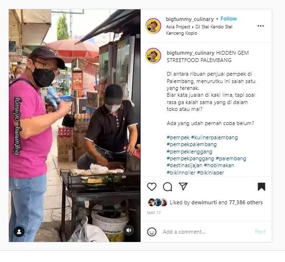 Lenggang dan Pempek Panggan (Instagram @bigtummy_culinary)