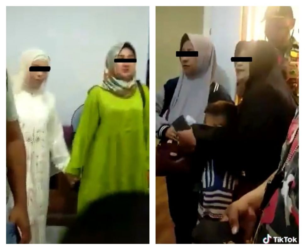 Istri Labrak Akad Nikah Sang Suami yang Mau Kawin Lagi, Cekcok Tak Terhindarkan. [TikTok/@supriyanto2930]