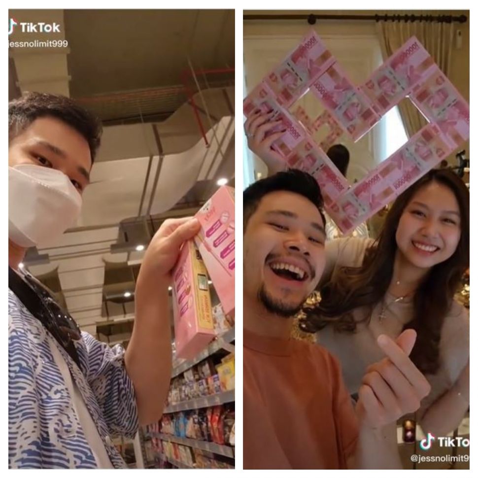 Jess No Limit bikin Pocky Love spesial untuk Sisca Kohl (TikTok @jessnolimit999)
