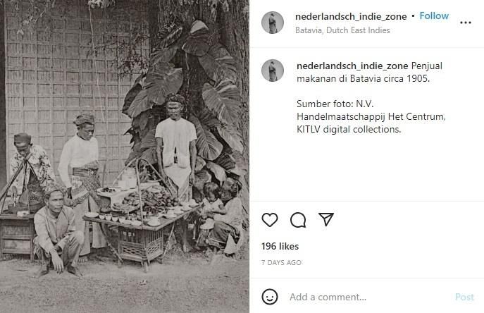 Viral Foto Jadul Penjual Makanan Di Jakarta Tahun 1905 Tanaman Ini Bikin Warganet Salfok