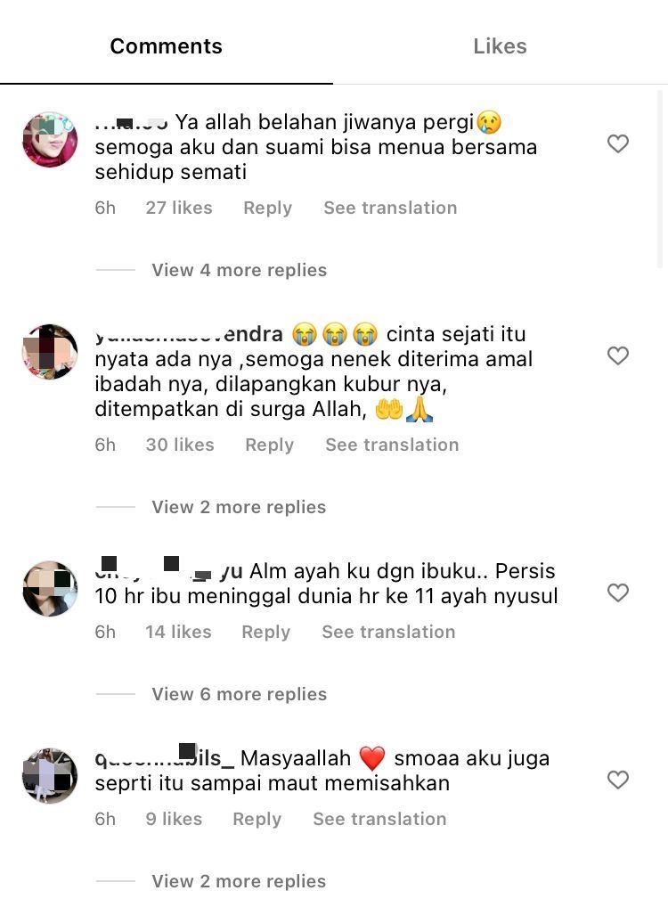 Momen kakek yang setia temani istrinya hingga meninggal dunia (Instagram/ @insta_julid)