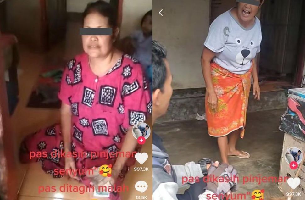 Viral Seorang Ibu Senyum-senyum Saat Dipinjami Uang, Ekspresinya Langsung Berubah Galak Saat Ditagih (TikTok)